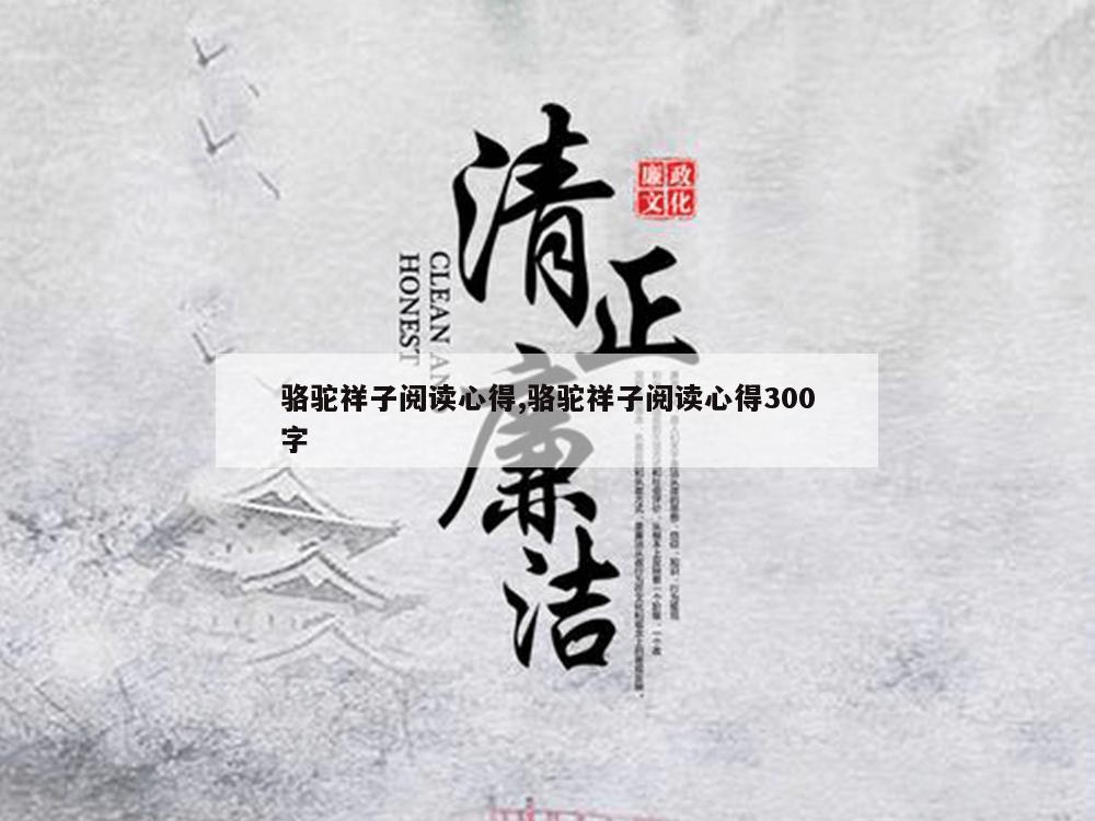 骆驼祥子阅读心得,骆驼祥子阅读心得300字