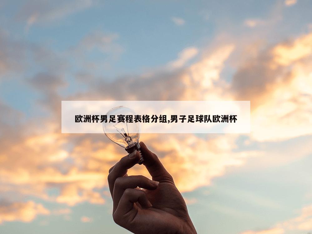 欧洲杯男足赛程表格分组,男子足球队欧洲杯